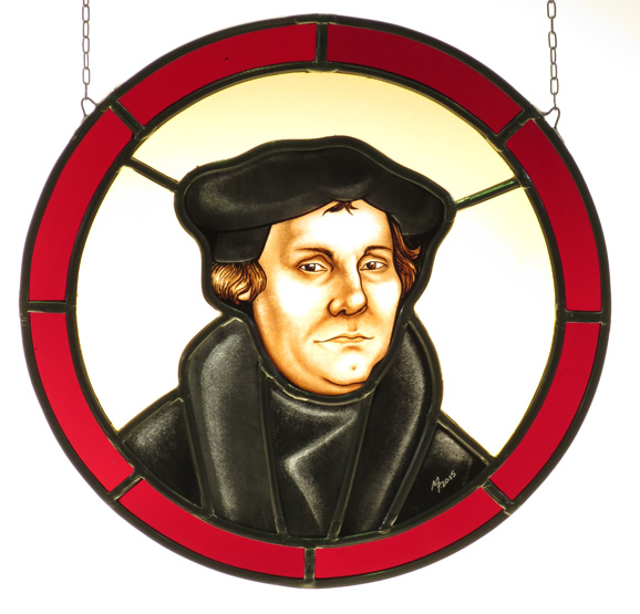 Glasmalerei/Glasbild Martin Luther